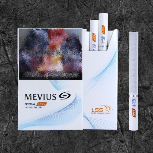Сигареты Мевиус ЛСС Винд Блю 4 (MEVIUS LSS Wind Blue 4) раздвижная пачка